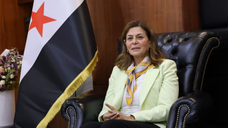وزيرة الشؤون الاجتماعية والعمل السورية، هند قبوات