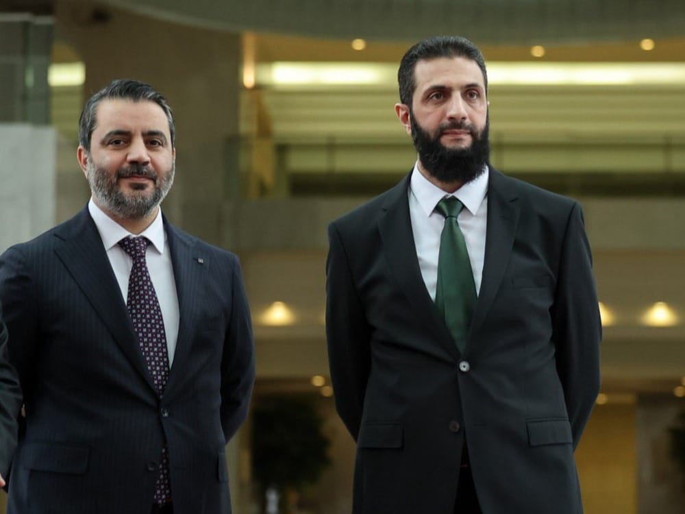 الرئيس السوري أحمد الشرع ووزير الخارجية والمغتربين أسعد الشيباني