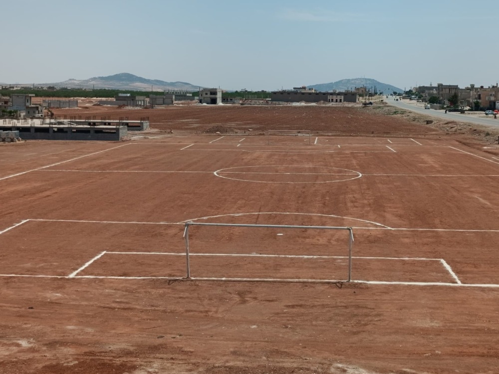 تأهيل وصيانة ملعب صوران تحضيراً لاستضافة دوري "شباب سوريا"