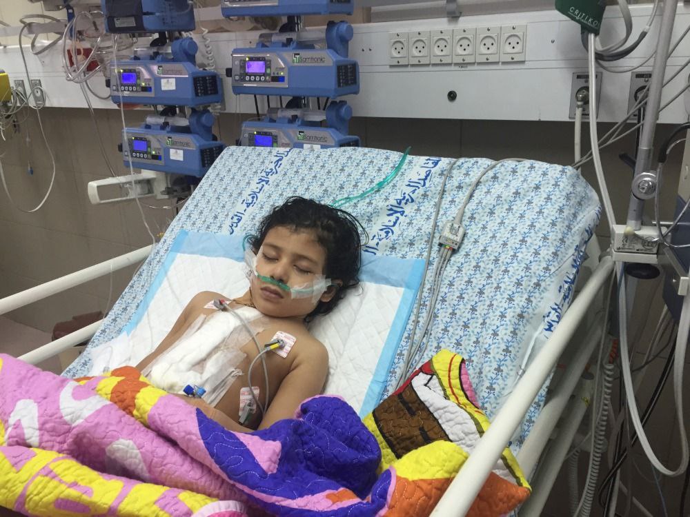 مليات جراحة القلب المفتوح للأطفال، في مشفى المواساة بدمشق