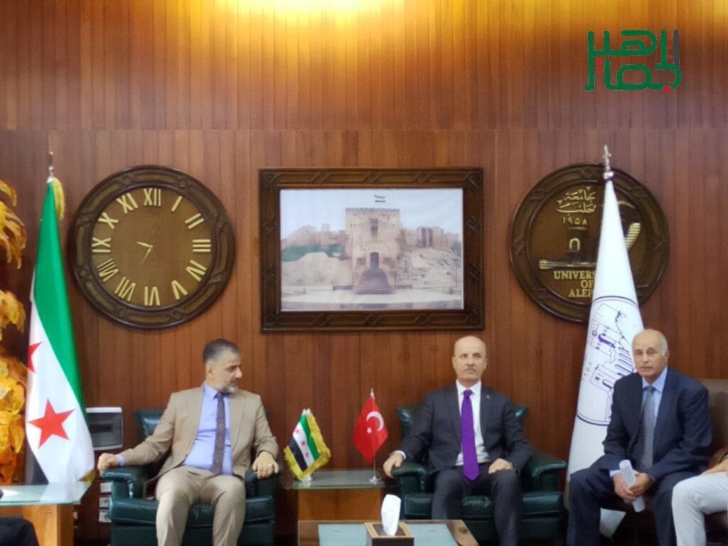 رئيس جامعة حلب يبحث التَّعاون البحثي مع وفد أكاديمي تركي