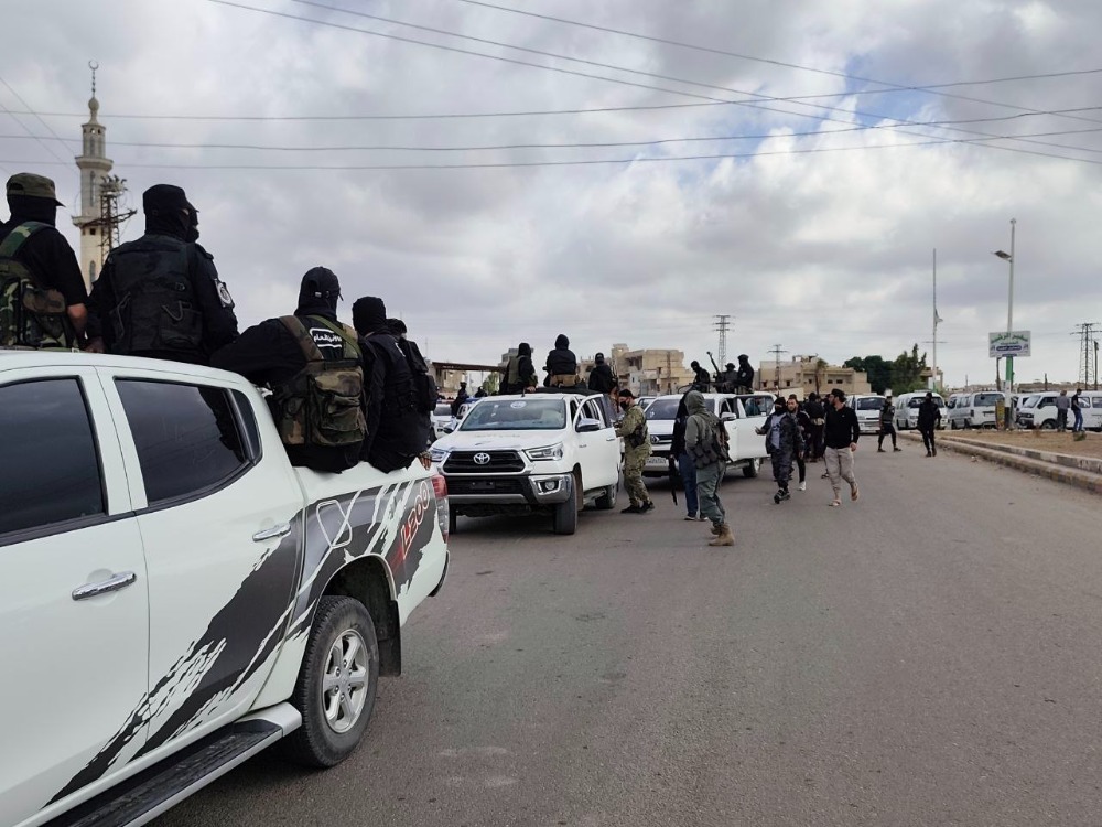 حملة أمنية في الشيخ مسكين بدرعا لجمع السلاح العشوائي