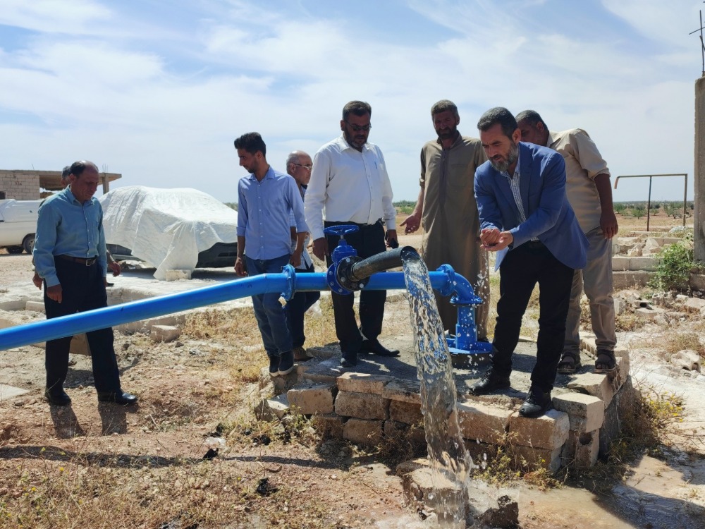بعد 12 عاماً من توقفها.. إعادة تشغيل محطة مياه عطشان بريف حماة