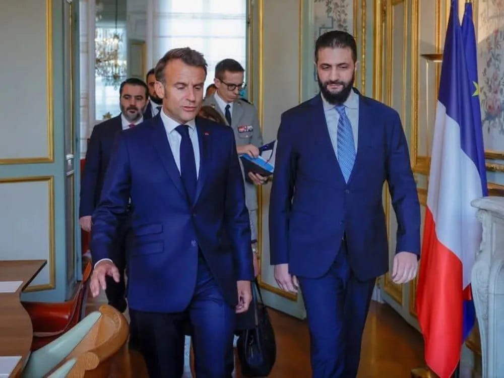 الرّئيس الشَّرع يشكر نظيره الفرنسي على حفاوة الاستقبال ويؤكد حرصه على توطيد العلاقات