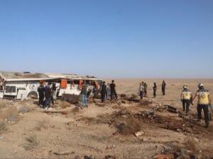 حادث سير مروّع يودي بحياة ستة مدنيين في دير الزور