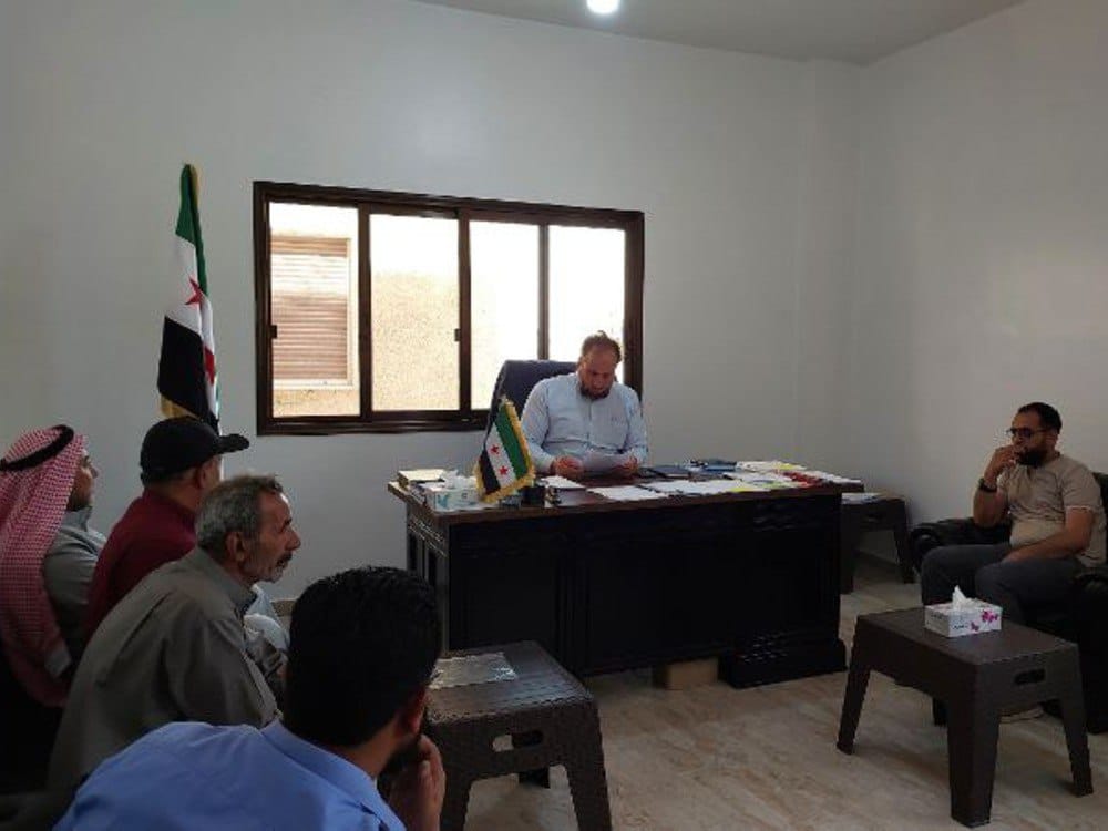 مجلس عشائر صحنايا يزور إدارة منطقة داريا