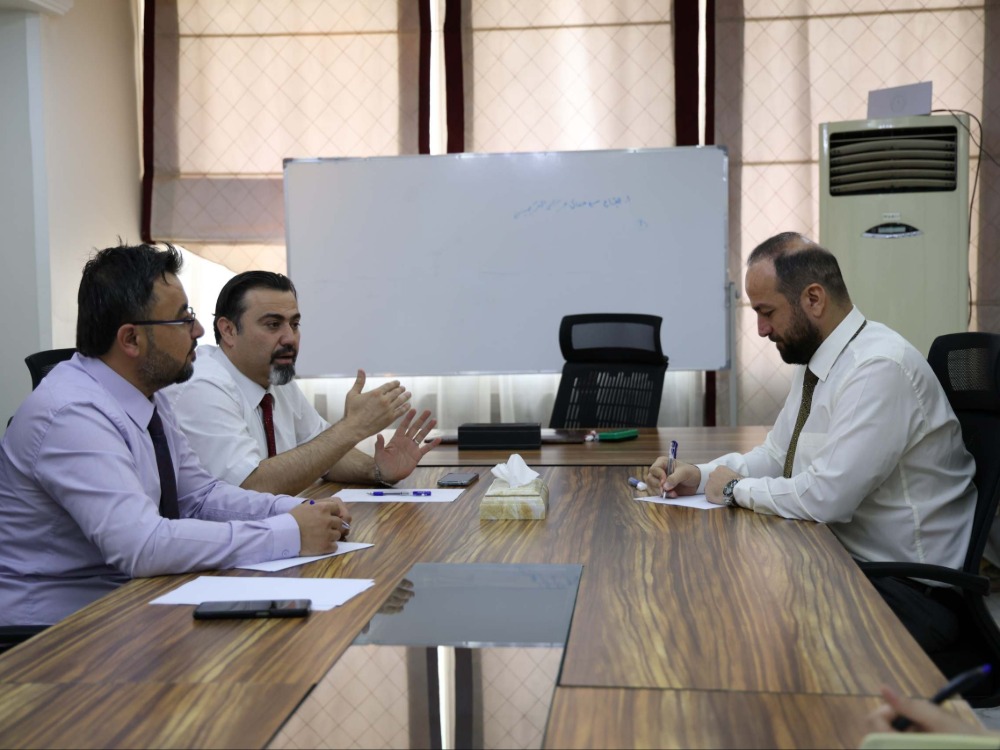 وزير الإعلام الدكتور حمزة المصطفى مع وزير التربية والتعليم الدكتور محمد عبد الرحمن تركو