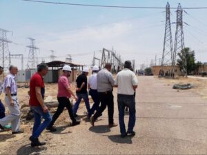 وفد من مجموعة UCC القطرية يبحث تفعيل ثلاث محطات توليد كهربائي في دير الزور