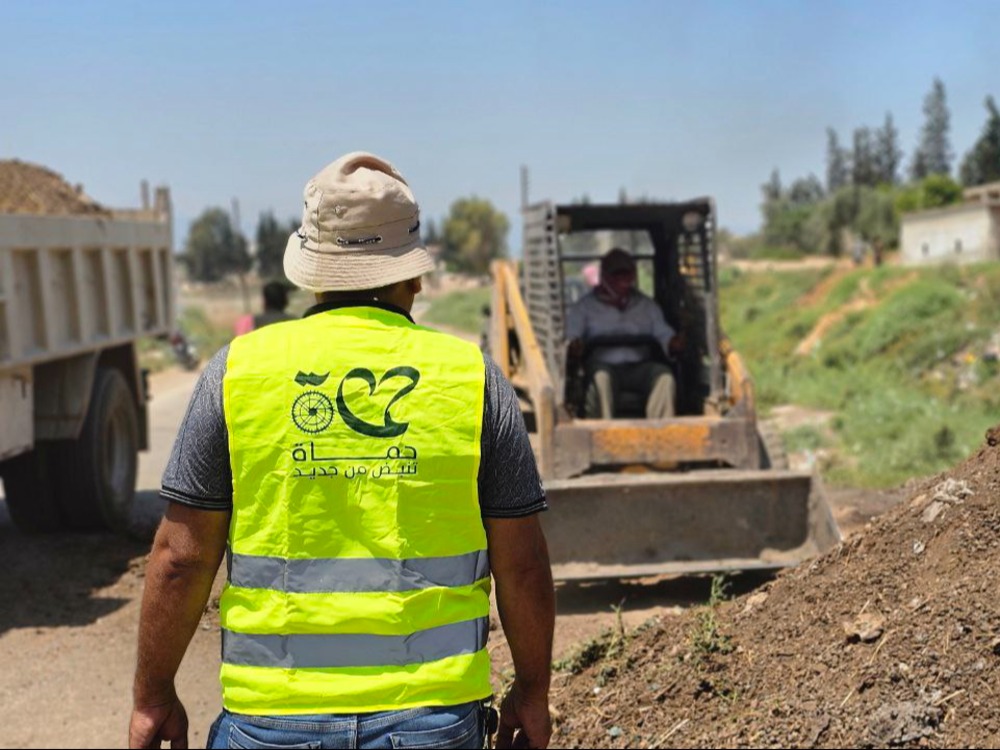 حملة لإزالة الأنقاض في أكثر من 10 قرى في ريف حماه