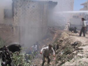 مجزرة الجانودية بريف جسر الشغور 8 حزيران 2015