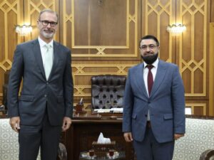 وزير العدل يلتقي القائم بأعمال السفارة الألمانية في دمشق