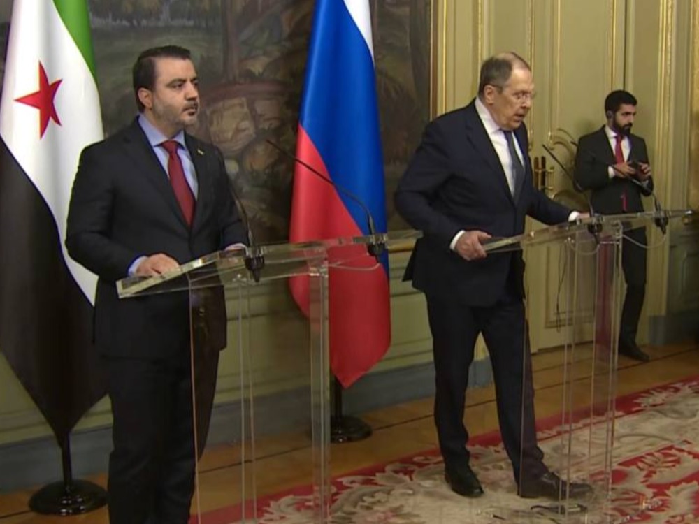 مؤتمر صحفي للافروف والشيباني في موسكو