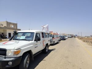 قافلة مساعدات إنسانية في درعا