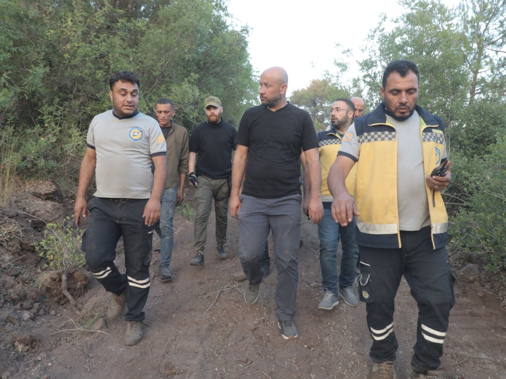 وزير الطوارئ وإدارة الكوارث في جولة تفقدية على مواقع الحرائق في ريف اللاذقية