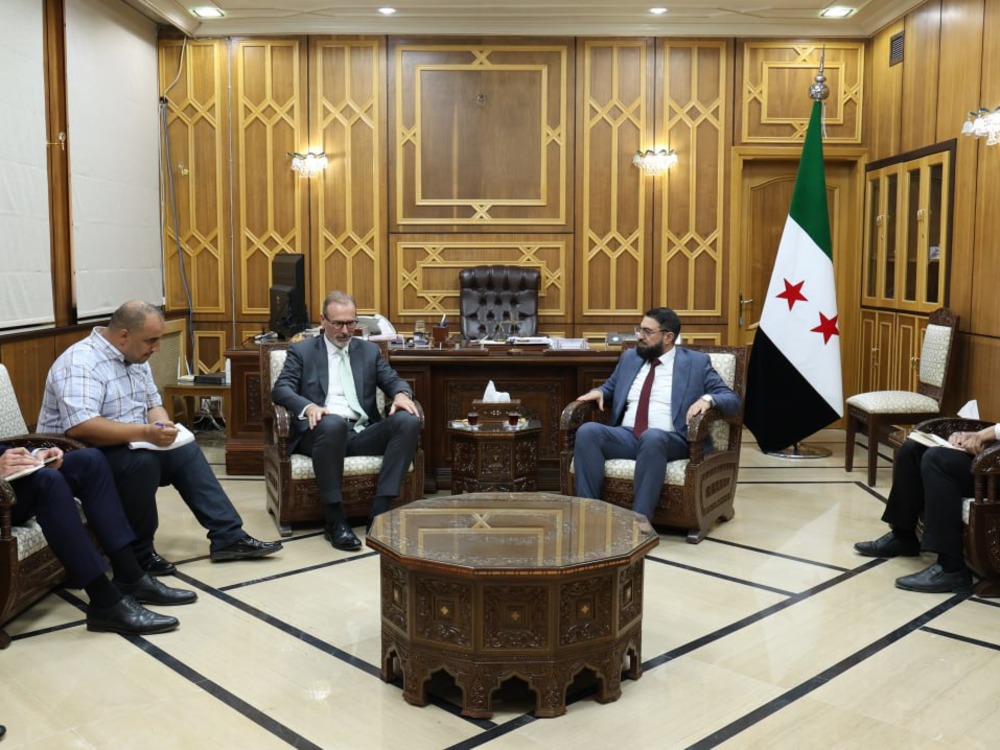 وزير العدل مع القائم بأعمال السفارة الألمانية