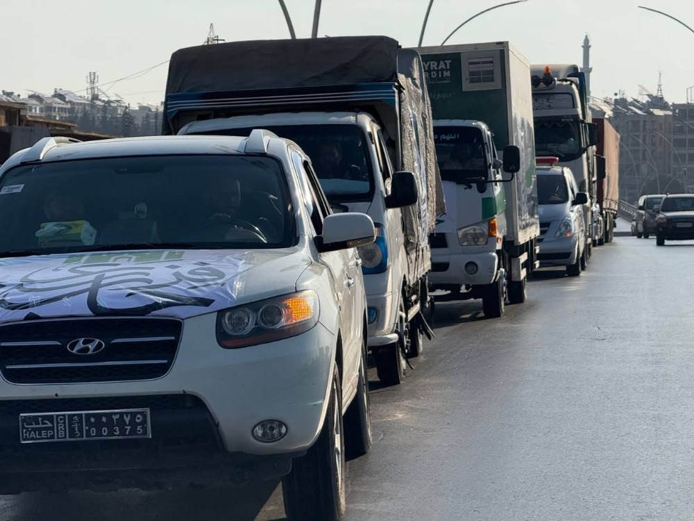 "فزعة حلب".. قافلة مساعدات إنسانية لدعم المتضررين في المناطق الجنوبية