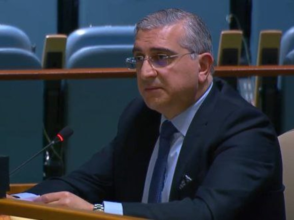 Syria's delegate We reject the occupation's attempts to exploit the events in Sweida to launch aggressive actions.