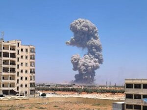 محافظ إدلب يعلن استشهاد وإصابة 146 شخصاً بانفجار معرة مصرين