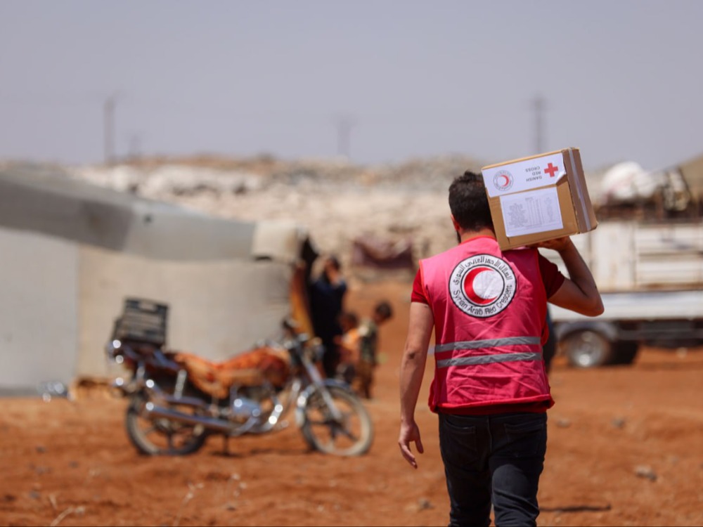 الهلال الأحمر للإخبارية: استجابتنا الإنسانية تغطي المنطقة الجنوبية برمتها