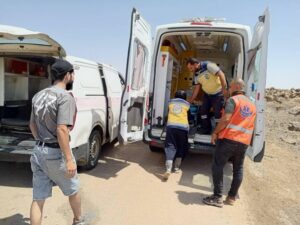 خروج ودخول عائلات من السويداء عبر ممر بصرى الشام