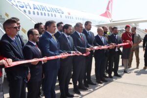 وصول أول طائرة نقل ركاب من إسطنبول إلى مطار حلب الدولي