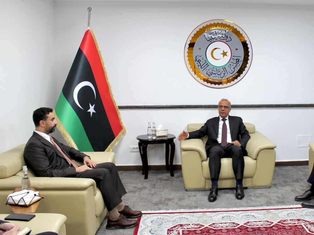 وفد الخارجية والمغتربين يلتقي عضو المجلس الرئاسي الليبي