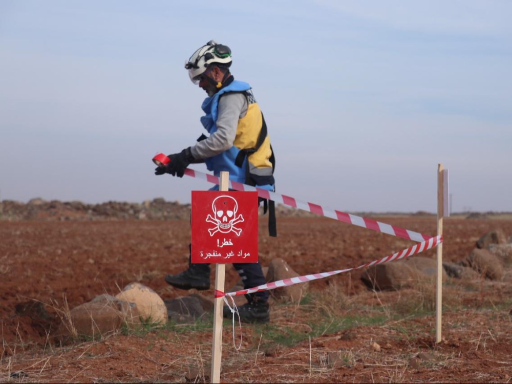 انفجار لغم من مخلفات النظام البائد في ريف إدلب