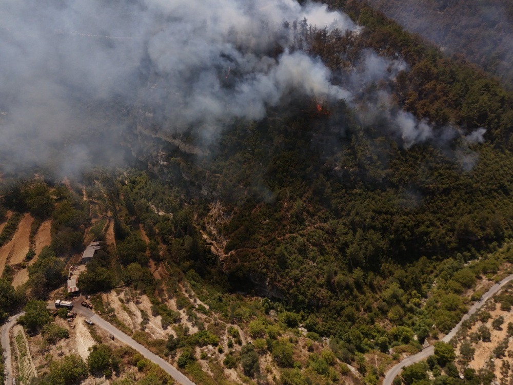 السيطرة على حرائق حراجية جديدة بريف اللاذقية