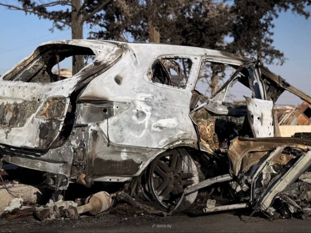 غارة لطيران مسير على طريق مطار حلب الدولي