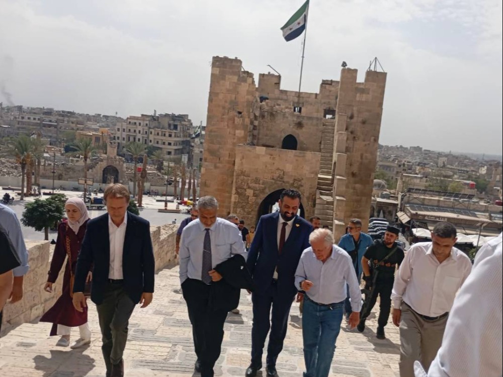 وفد دولي في حلب القديمة.. لمتابعة أعمال ترميم القلعة والمواقع الأثرية وإنعاشها