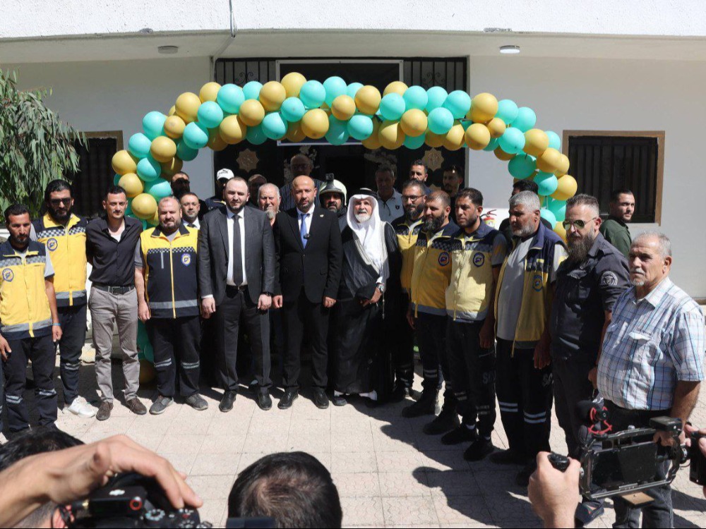 الدفاع المدني يفتتح مركزاً في تلكلخ بريف حمص الغربي