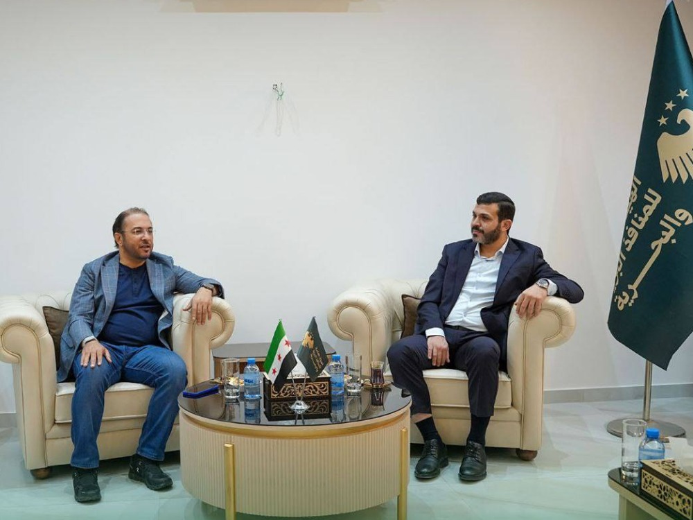 الهيئة العامة للمنافذ تبحث تطوير المرافئ مع وفدين أوكراني وإماراتي