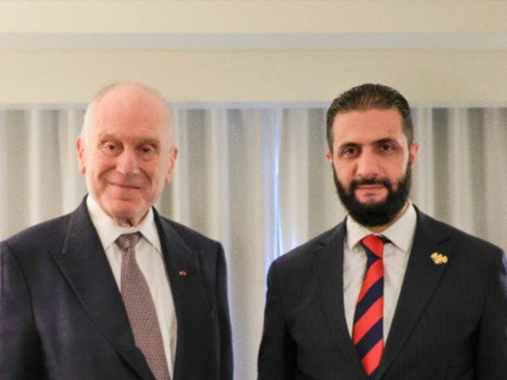 الرئيس الشرع يلتقي رئيس الكونغرس اليهودي العالمي في نيويورك