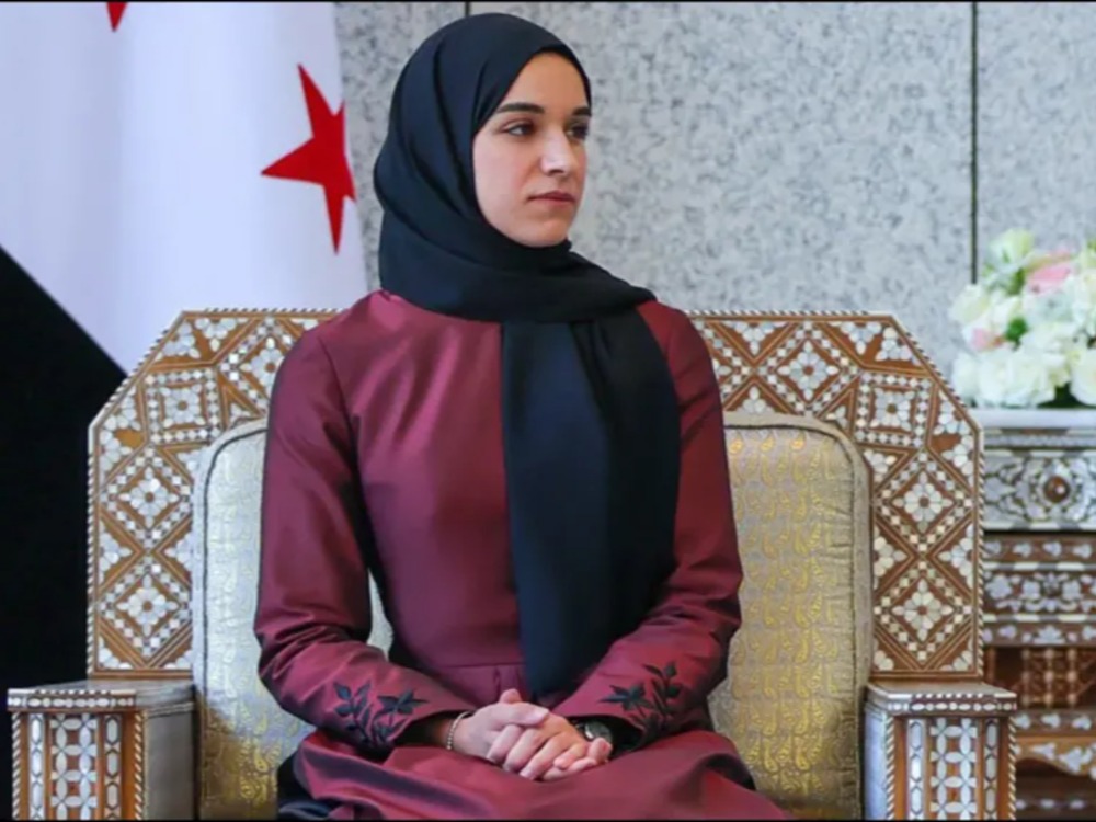 السيدة لطيفة الدروبي زوجة الرئيس أحمد الشرع