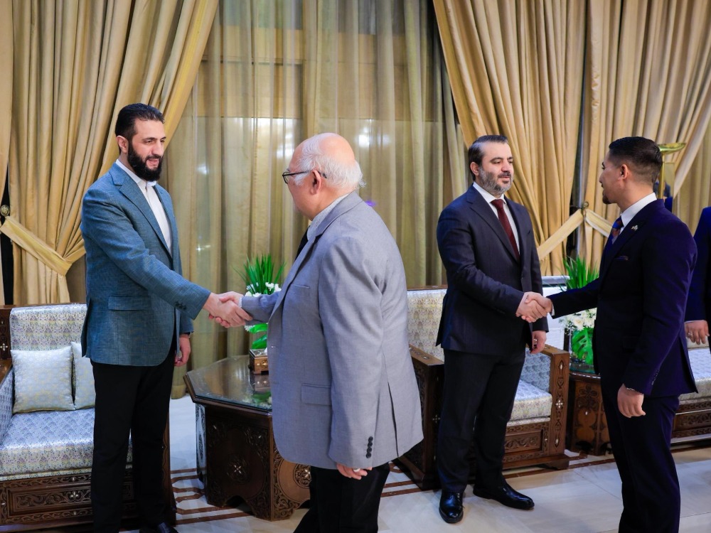 الرئيس الشرع يستقبل وفداً من المجلس السوري الأمريكي