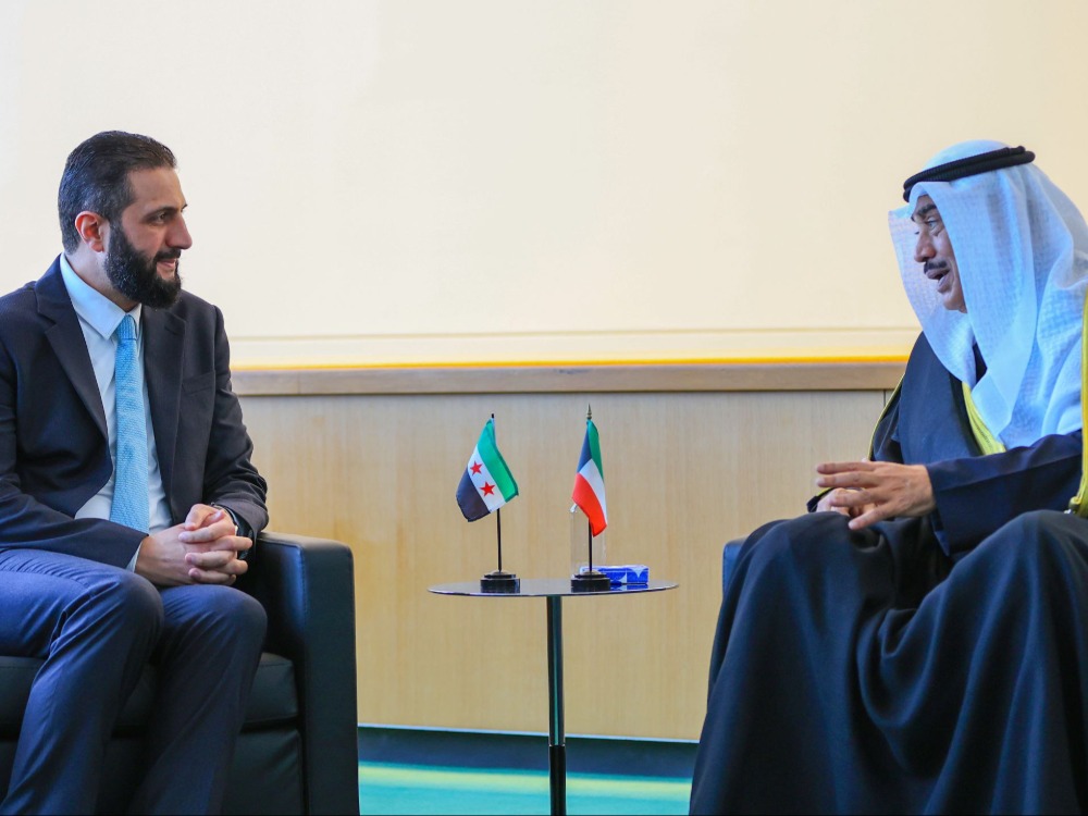 الرئيس الشرع يلتقي ولي العهد الكويتي في نيويورك