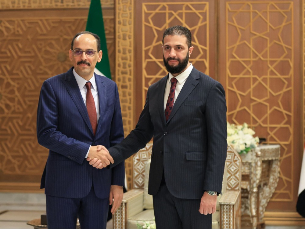 الرئيس الشرع يبحث مع رئيس المخابرات التركية المستجدات الإقليمية وتطورات اتفاق "قسد"