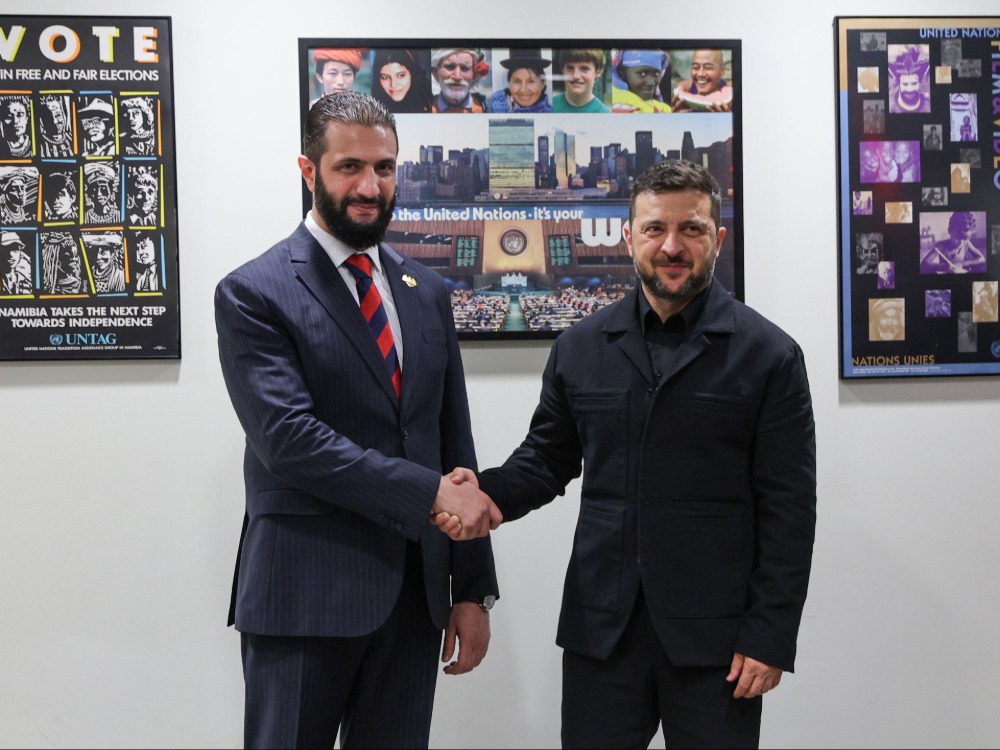 الرئيس الشرع يلتقي نظيره الأوكراني في نيويورك