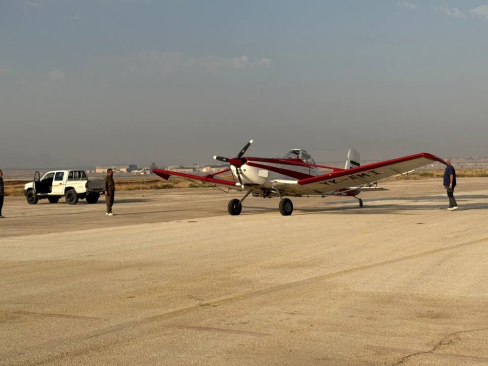 دعماً لقطاع الزراعة.. محافظة حلب تعيد تأهيل طائرات زراعية