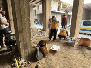 العثور على رفات وبقايا عظام في حي التضامن بدمشق