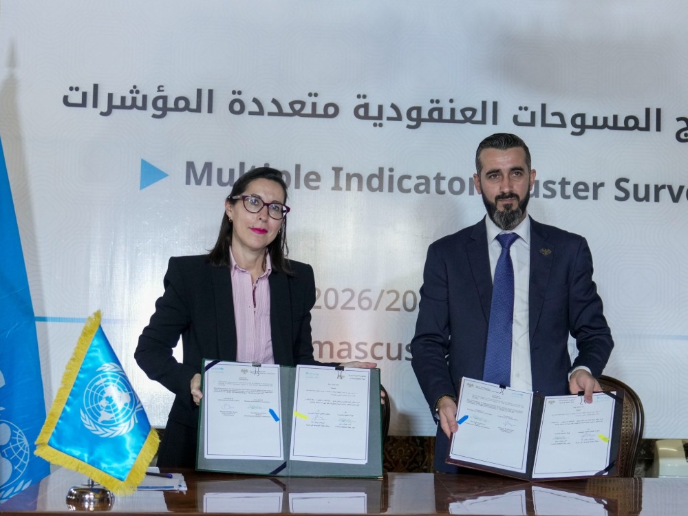 اليونيسف: المسح العنقودي الذي أطلقته سوريا هو الأكبر منذ عقدين