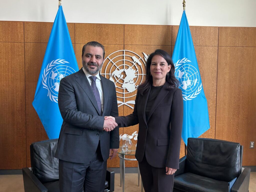 بيربوك: ناقشت مع الشيباني المشاركة التاريخية لسوريا في الجمعية العامة للأمم المتحدة