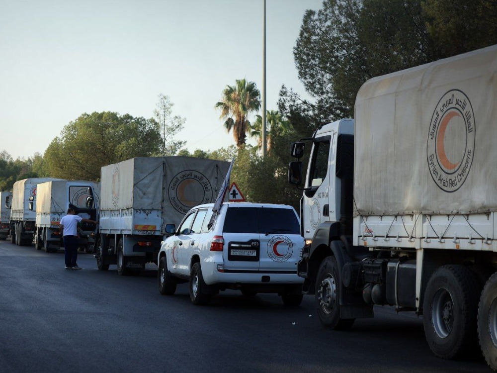 قافلة جديدة من المساعدات الإنسانية تدخل محافظة السويداء