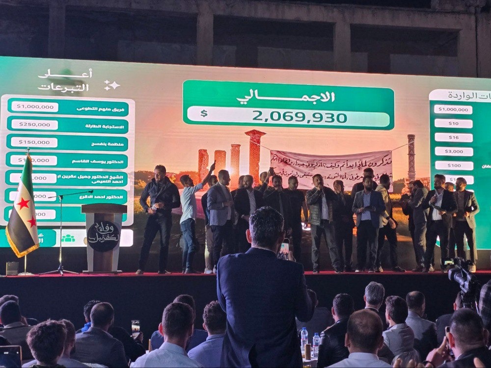 بعد ساعة من انطلاقها.. التبرعات لحملة "الوفاء لكفرنبل" تتجاوز مليوني دولار