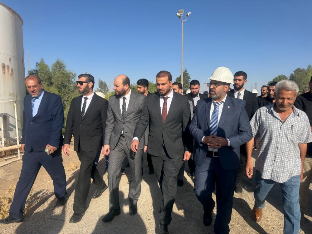 وزير الطاقة يتفقد منشأتي التيم النفطية والكهربائية في دير الزور