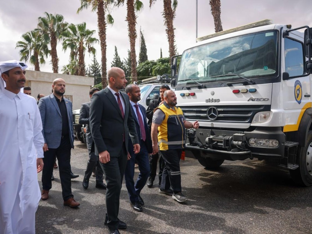 وزارة الطوارئ تتسلم دفعة مساعدات لوجستية من قطر