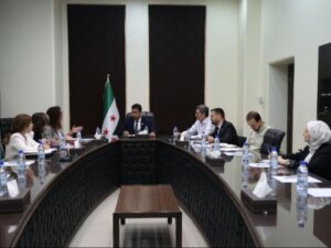 وزير الصحة يلتقي وفداً من مكتب الأمم المتحدة لمكافحة المخدرات والجريمة