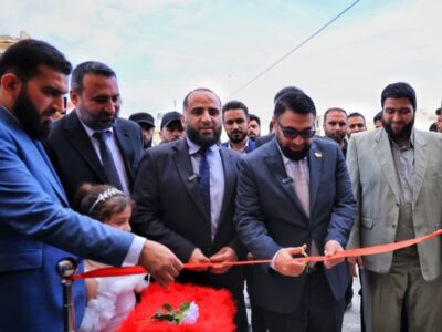 وزير العدل يفتتح مجمعين قضائيين في معرة النعمان وخان شيخون بريف إدلب