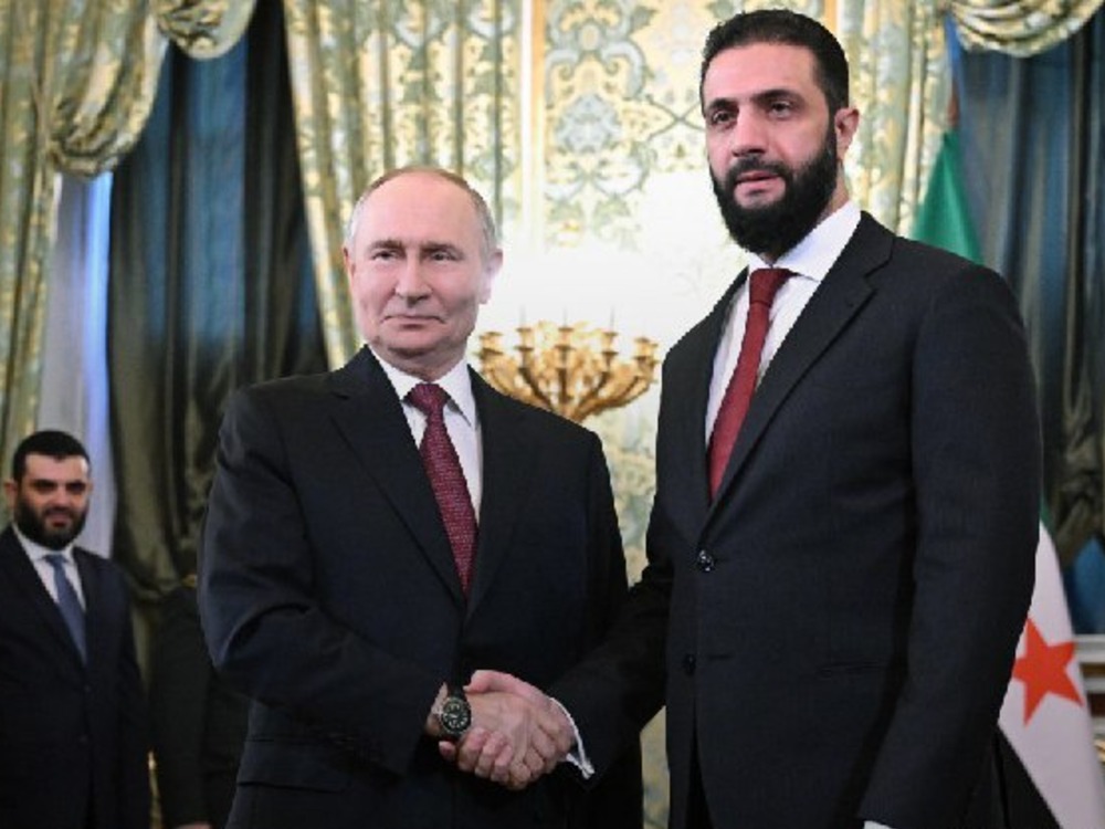 الرئيس الشرع: هناك علاقات ثنائية ومصالح مشتركة تربطنا بروسيا