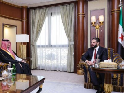 الرئيس الشرع يلتقي في الرياض وزير الداخلية السعودي